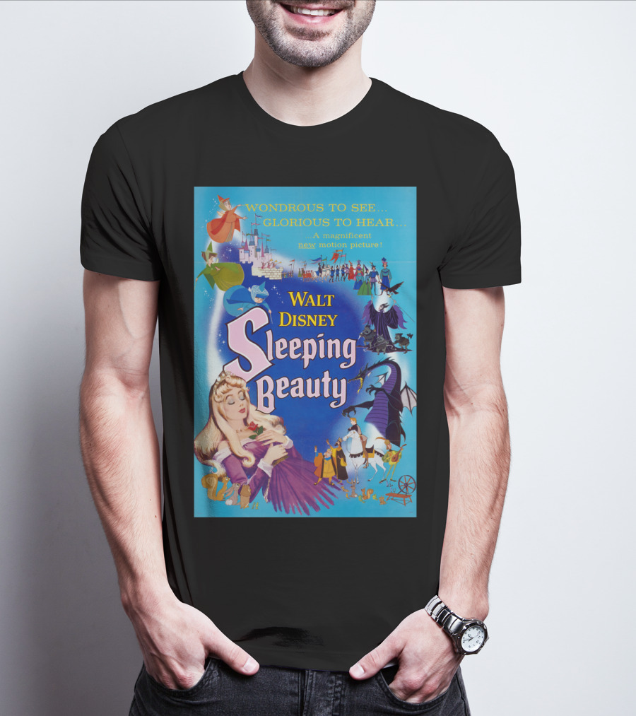 Walt Disney Sleeping Beauty Wondrous To See Glorious To Hear Motion Picture T-Shirt