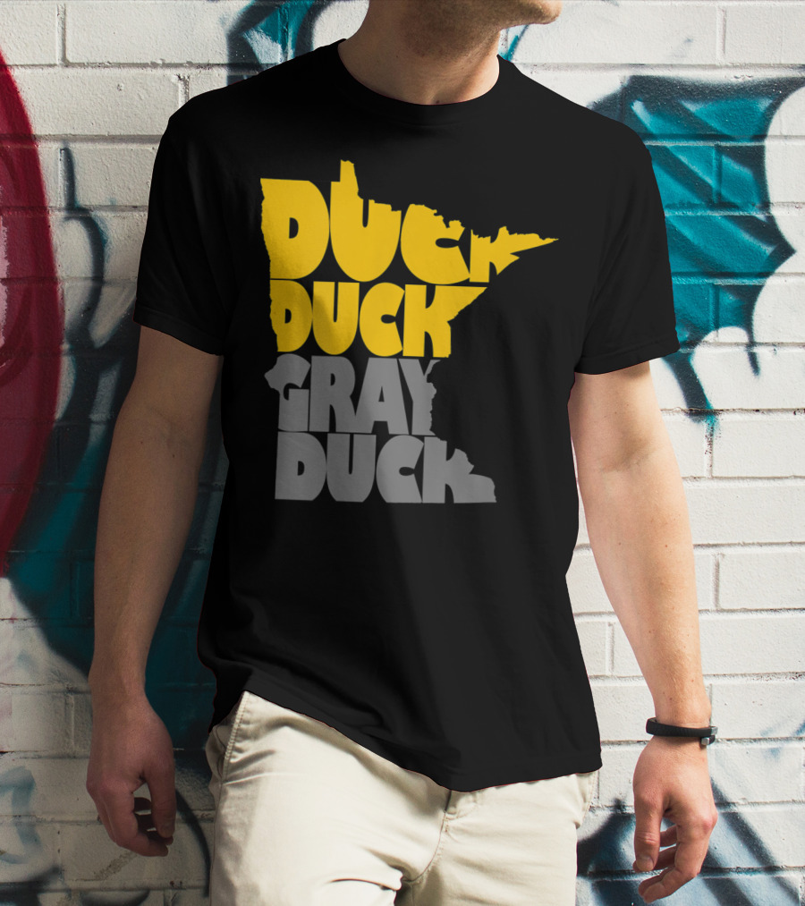 Duck Duck Gray Duck Minnesota Map T-Shirt