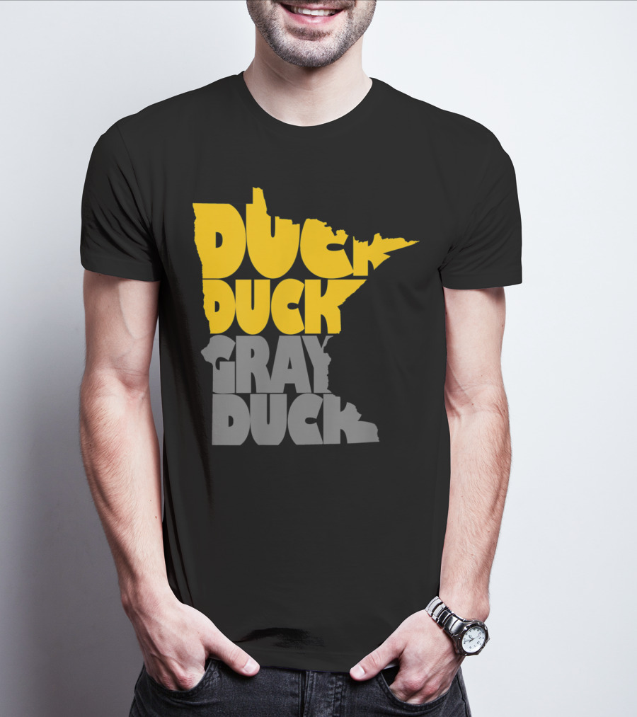 Duck Duck Gray Duck Minnesota Map T-Shirt