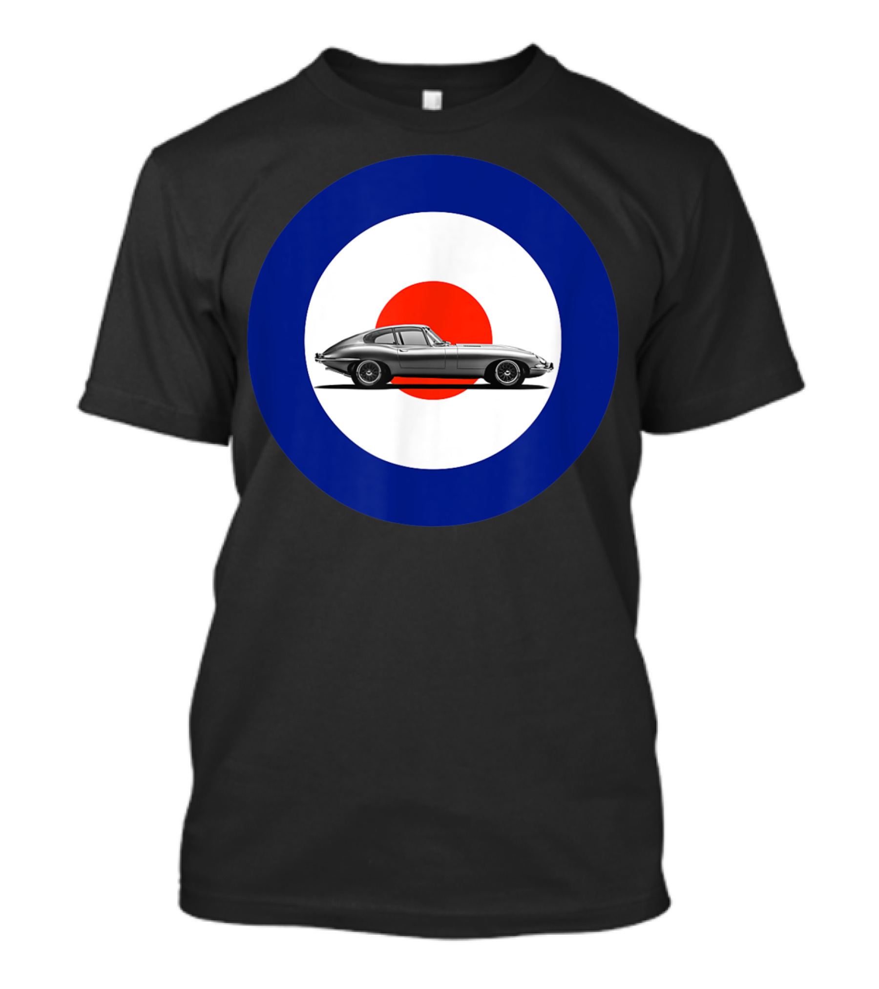 Etype Jaguar On RAF Roundel Classic Car T-Shirt