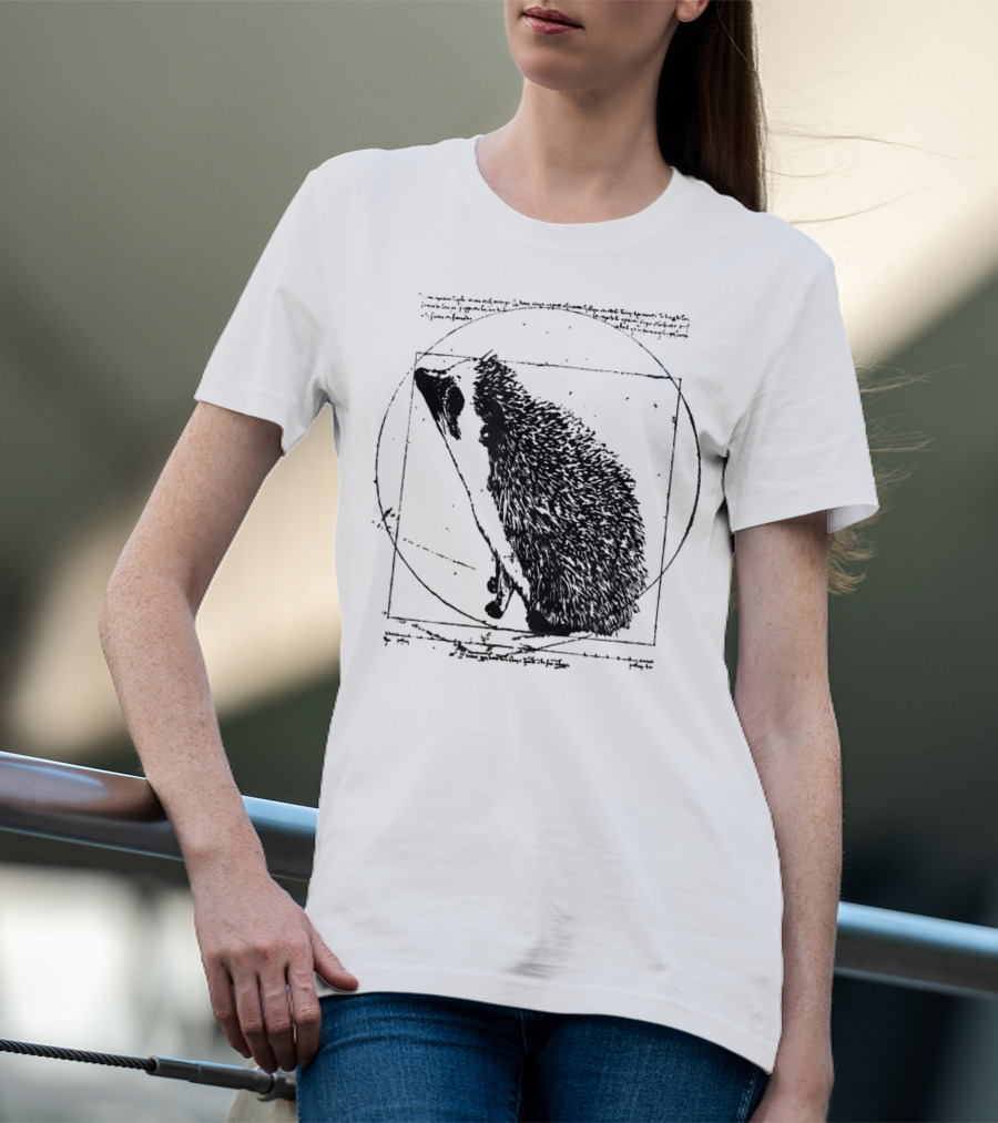 Vitruvian Hedgehog Vintage T-Shirt
