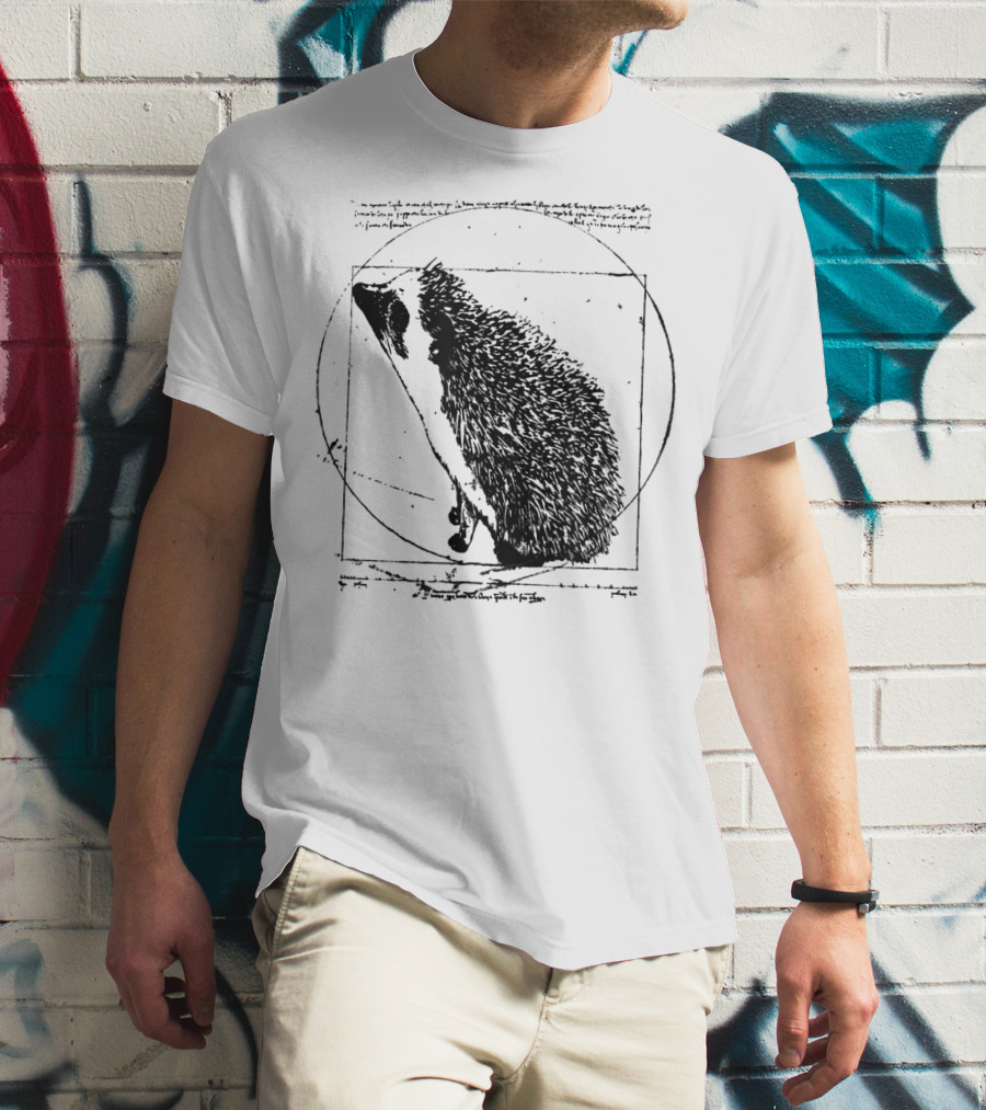Vitruvian Hedgehog Vintage T-Shirt