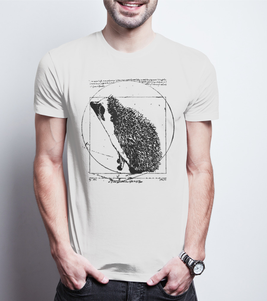 Vitruvian Hedgehog Vintage T-Shirt