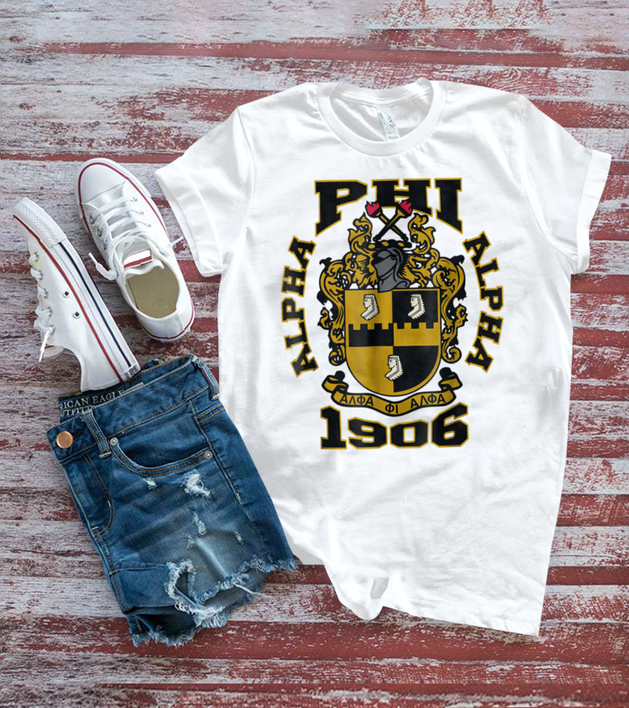 Alpha Phi Alpha Fraternity Crest 1906 ΑΦΑ T-Shirt
