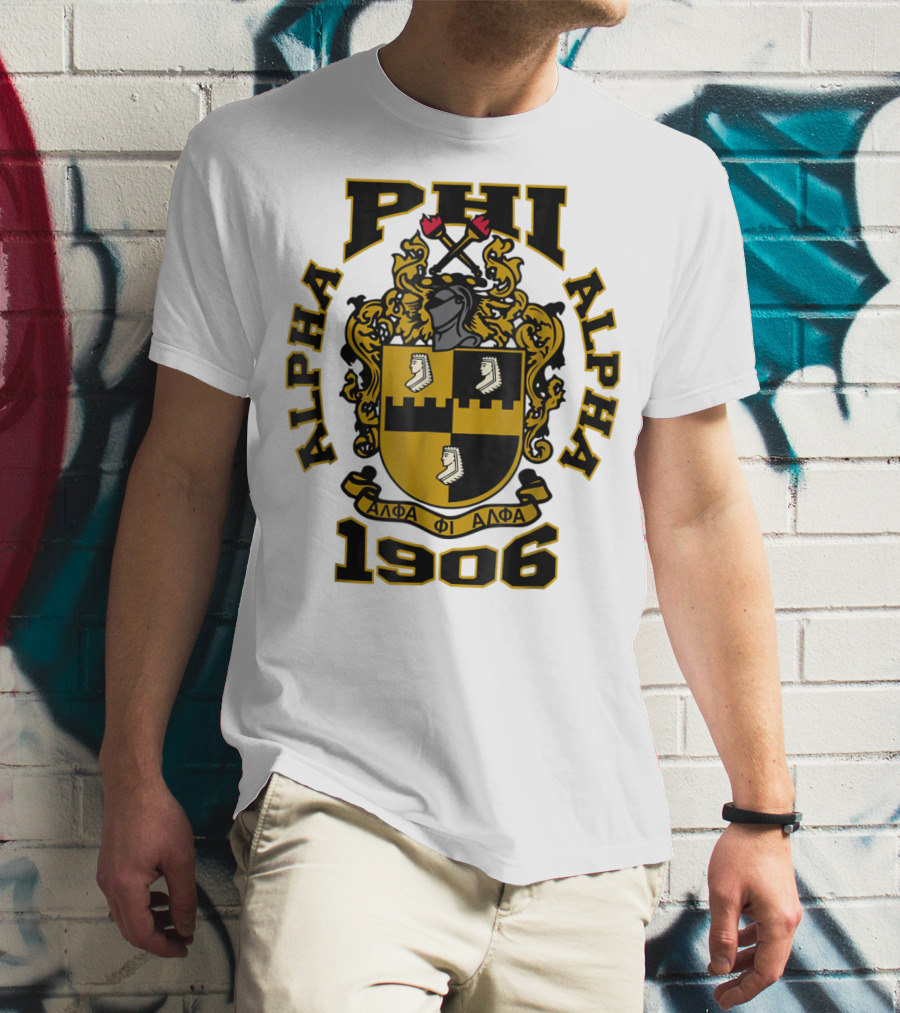 Alpha Phi Alpha Fraternity Crest 1906 ΑΦΑ T-Shirt