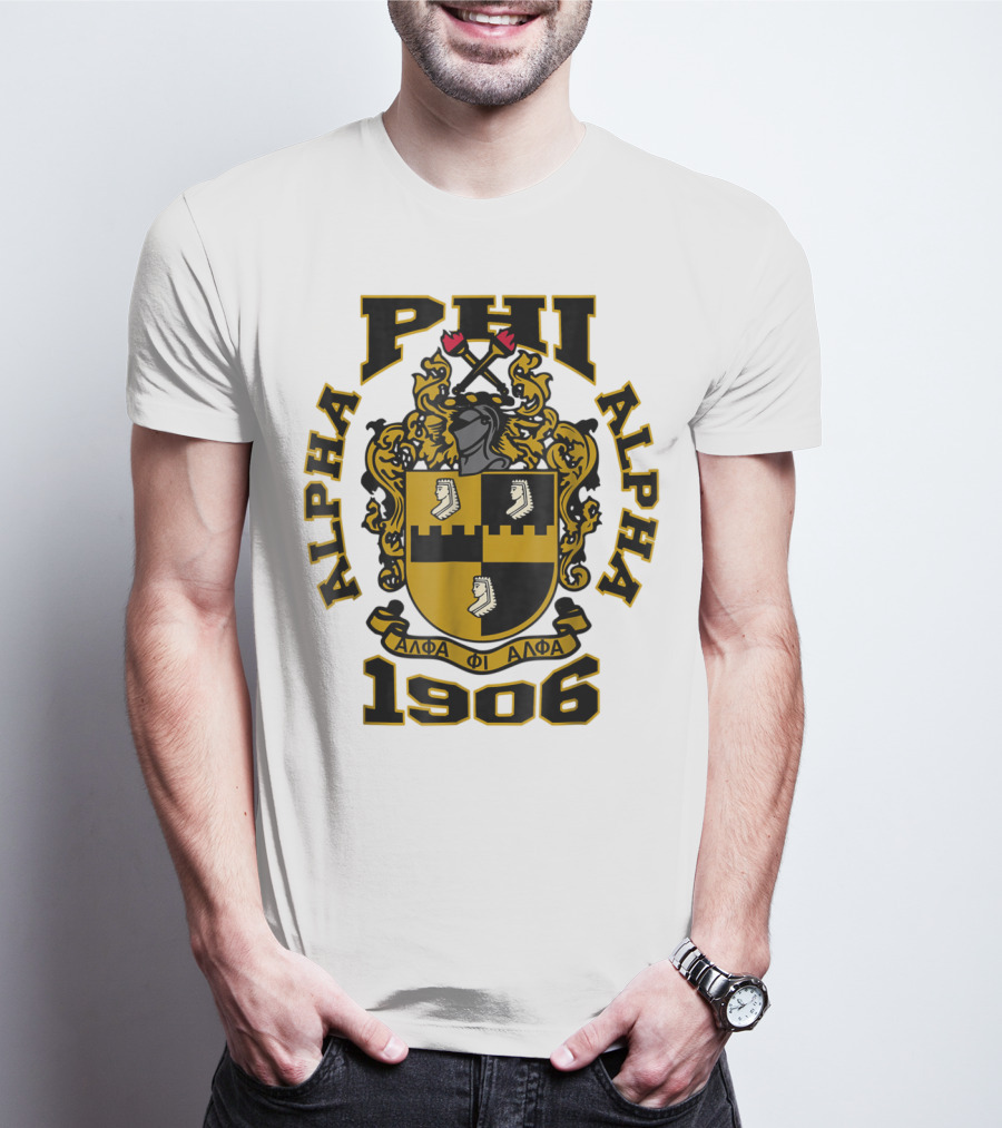 Alpha Phi Alpha Fraternity Crest 1906 ΑΦΑ T-Shirt