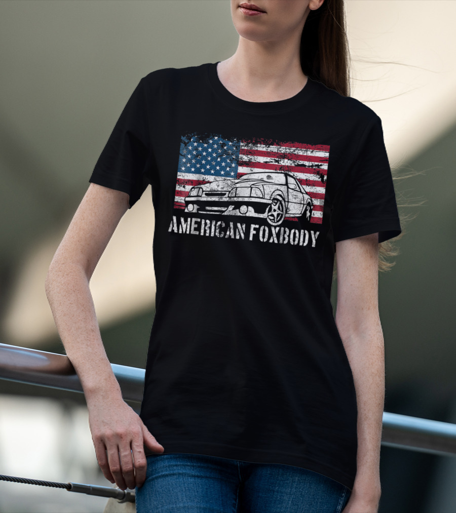 American Foxbody Muscle Car Flag T-Shirt
