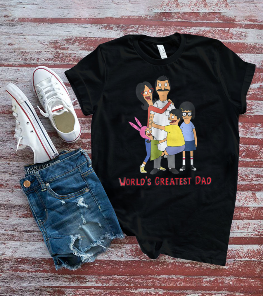 Bob's Burgers World's Greatest Dad Family Hug T-Shirt