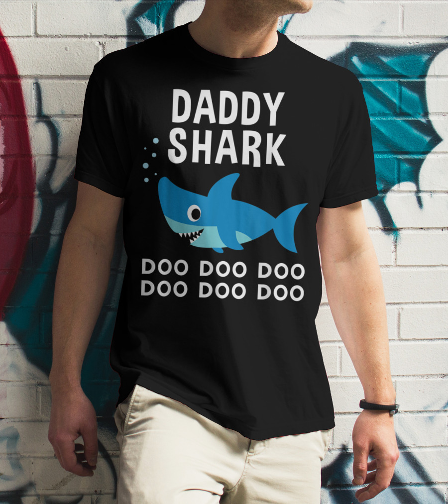 Daddy Shark Doo Doo Doo Song Lyrics Shark T-Shirt