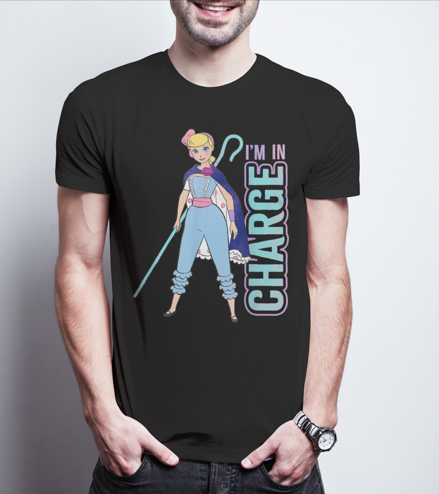 Disney Pixar Toy Story 4 Bo Peep I'm In Charge Character Pose T-Shirt