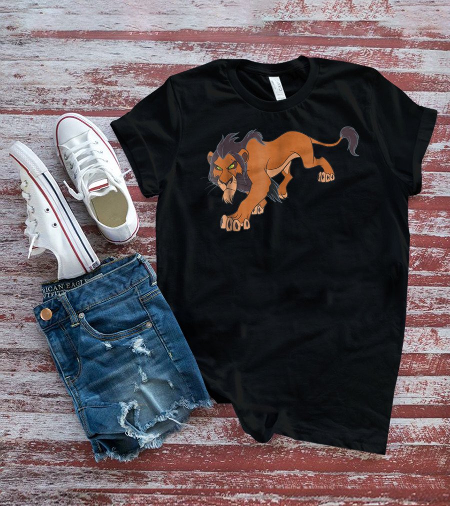 Disney The Lion King Scar Prowling Iconic Villain T-Shirt