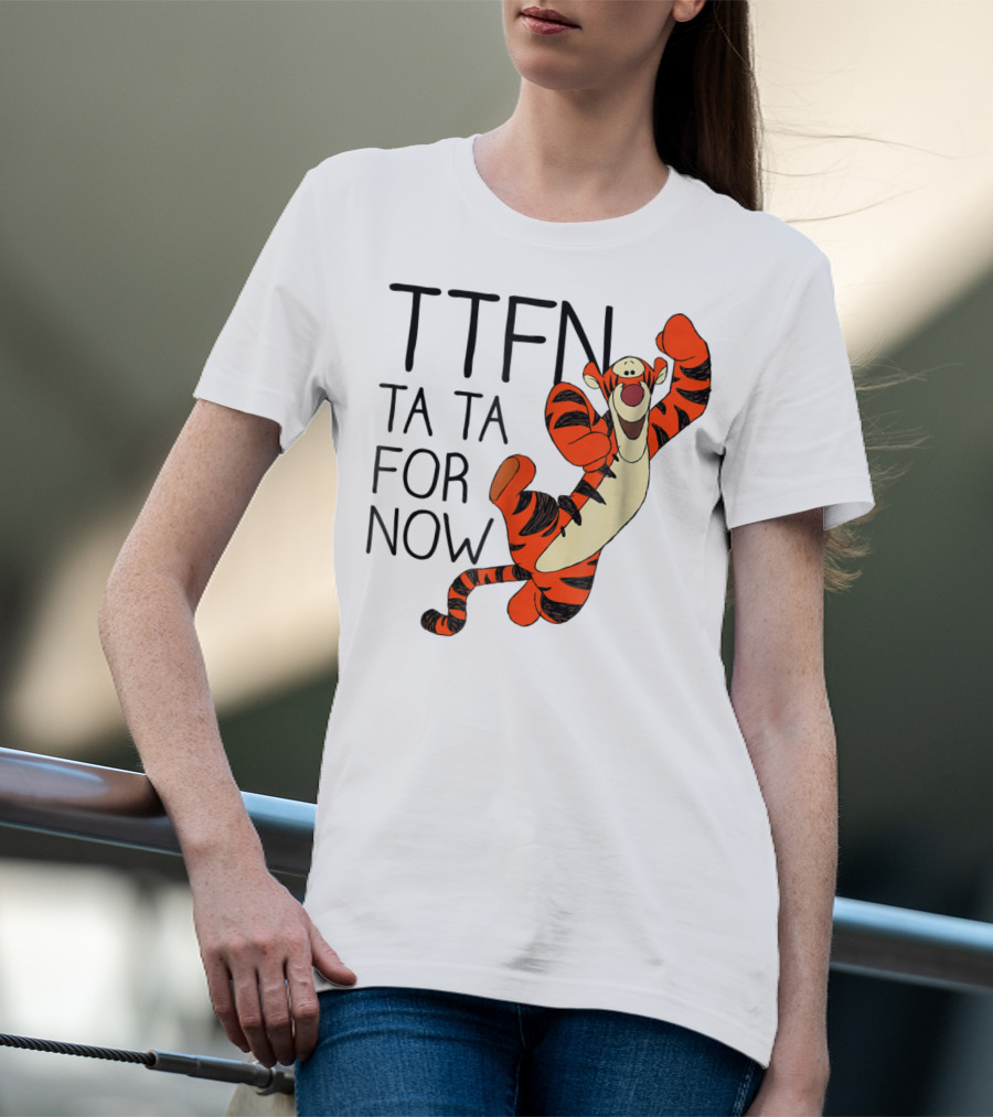 Disney Winnie The Pooh Tigger TTFN Ta Ta For Now T-Shirt