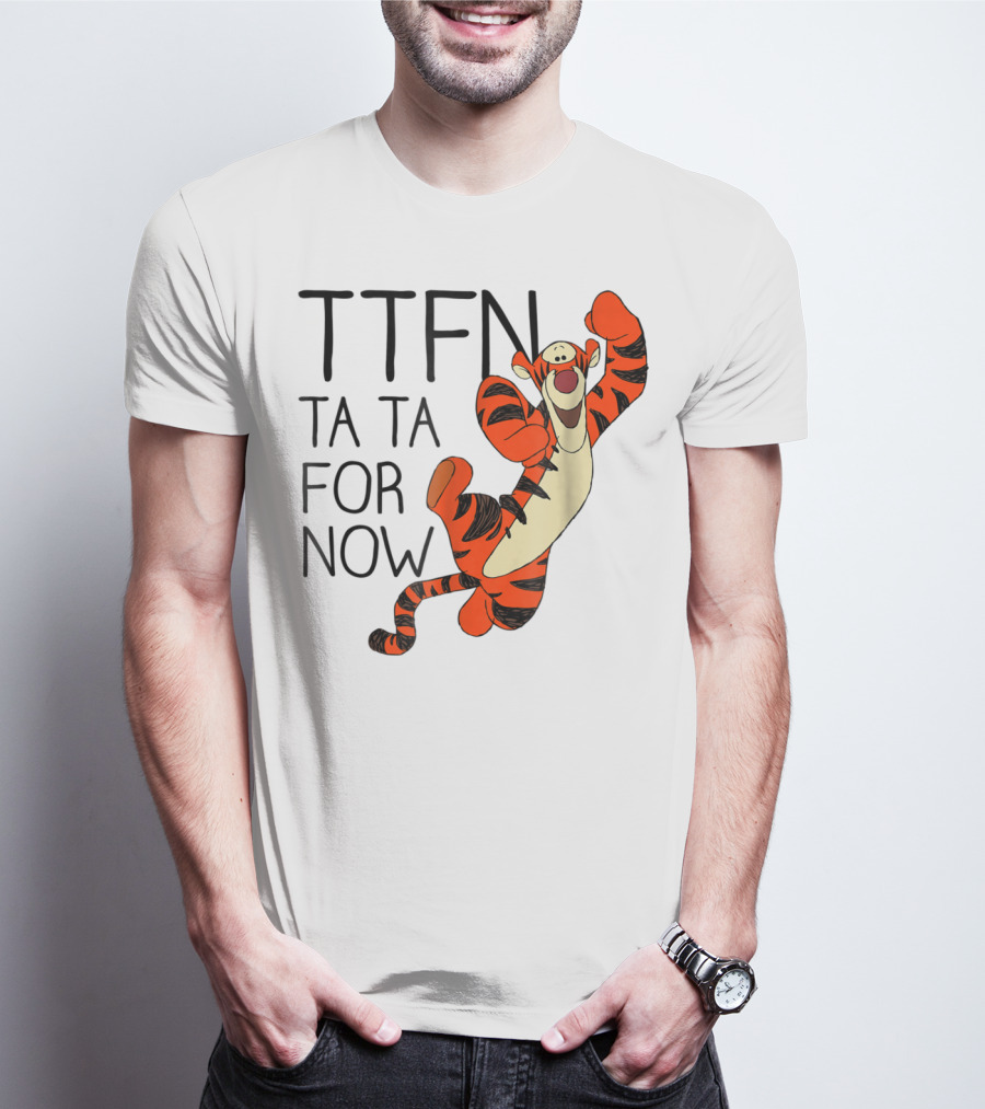 Disney Winnie The Pooh Tigger TTFN Ta Ta For Now T-Shirt