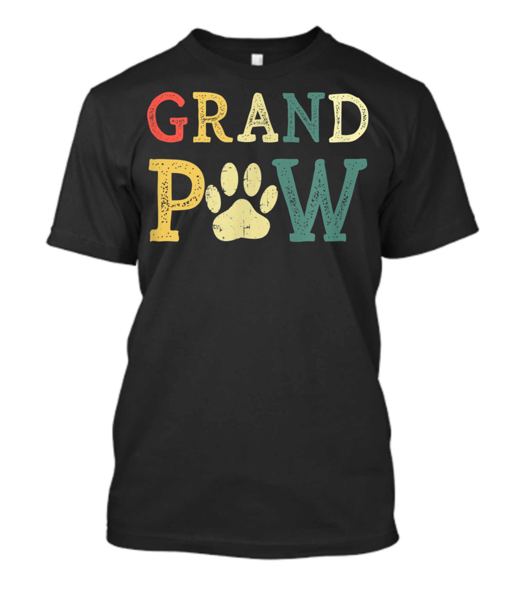 Grandpaw Dog Lover Paw Print Grandpa T-Shirt