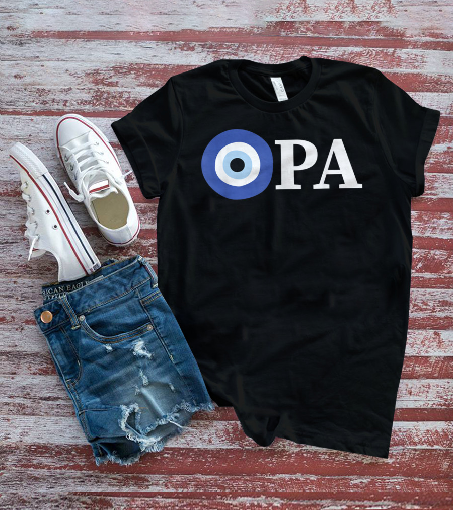 OPA Greek Pride Evil Eye T-Shirt