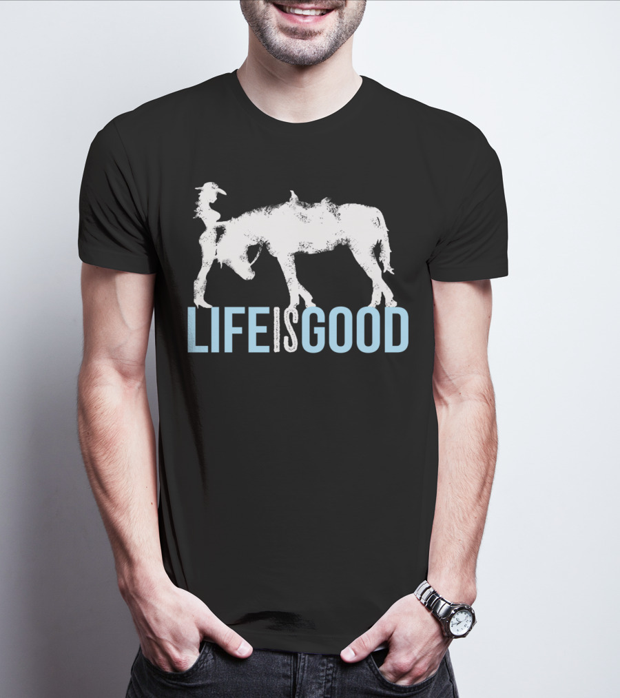 Life Is Good Horse And Girl For Horse Lover T-Shirt