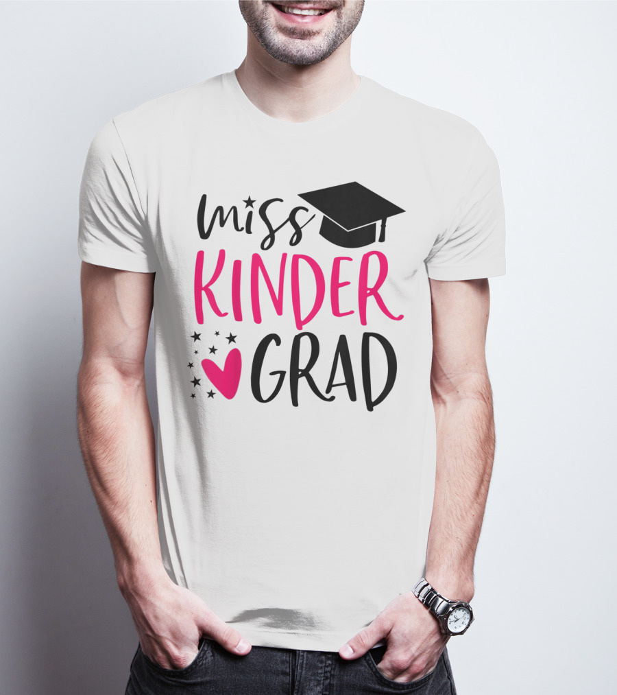 Miss Kinder Grad Kindergarten Graduation Girl T-Shirt