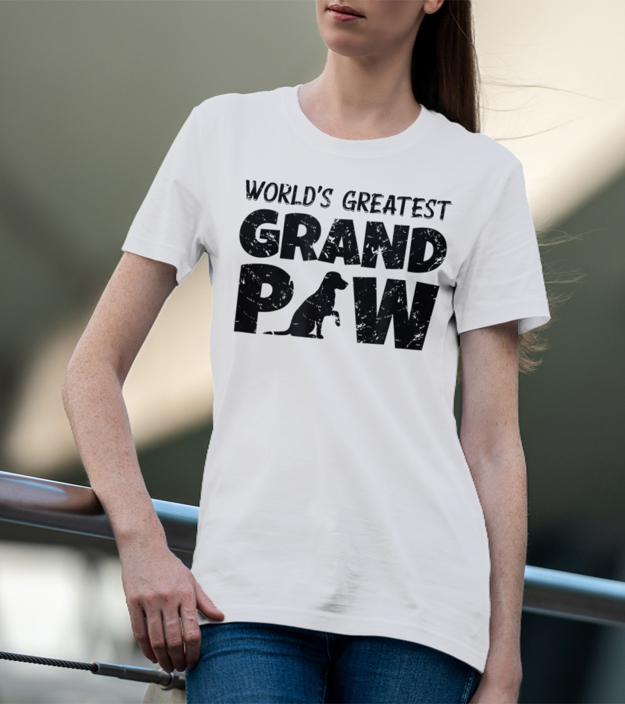 World's Greatest Grand Paw Labrador Retriever T-Shirt