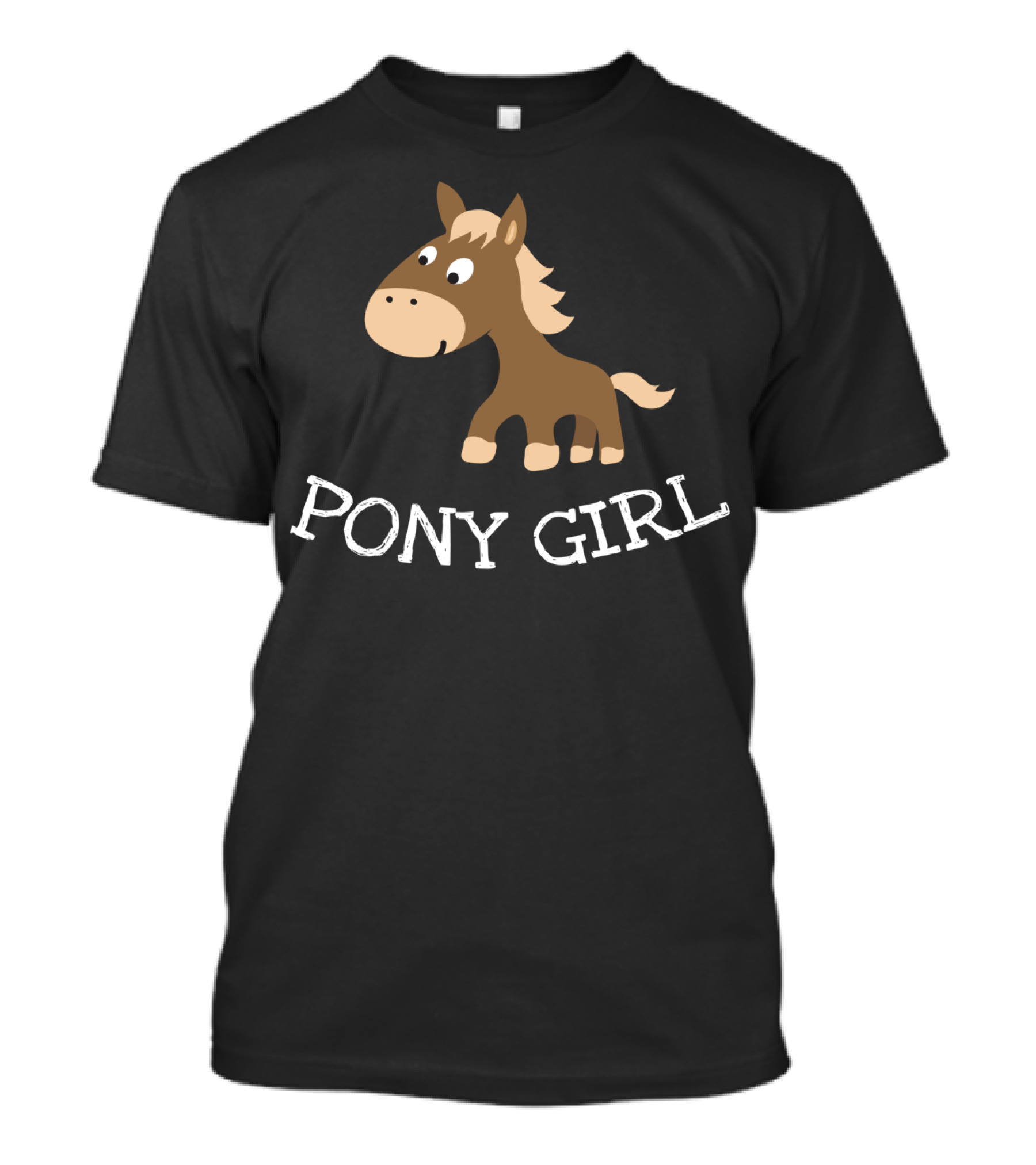 Pony Girl Cute Little Cartoon Horse T-Shirt