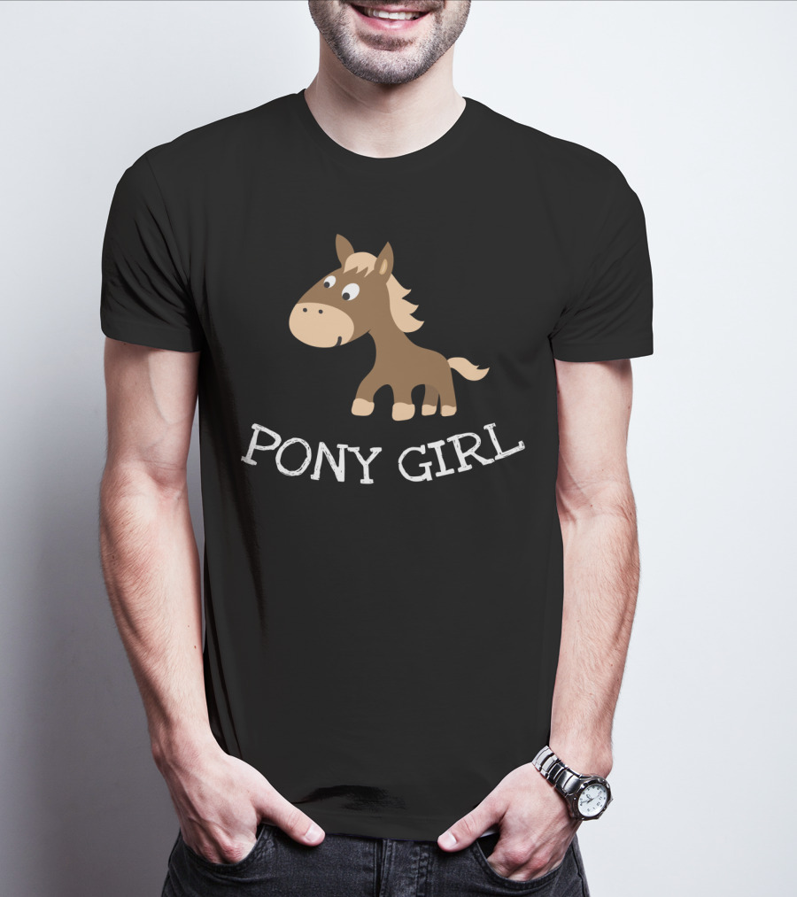 Pony Girl Cute Little Cartoon Horse T-Shirt