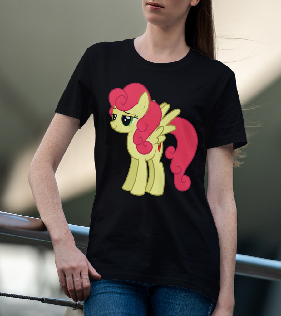 Daisy The Cut Horse Cartoon Style Character With Pink Mane And Wings T-Shirt