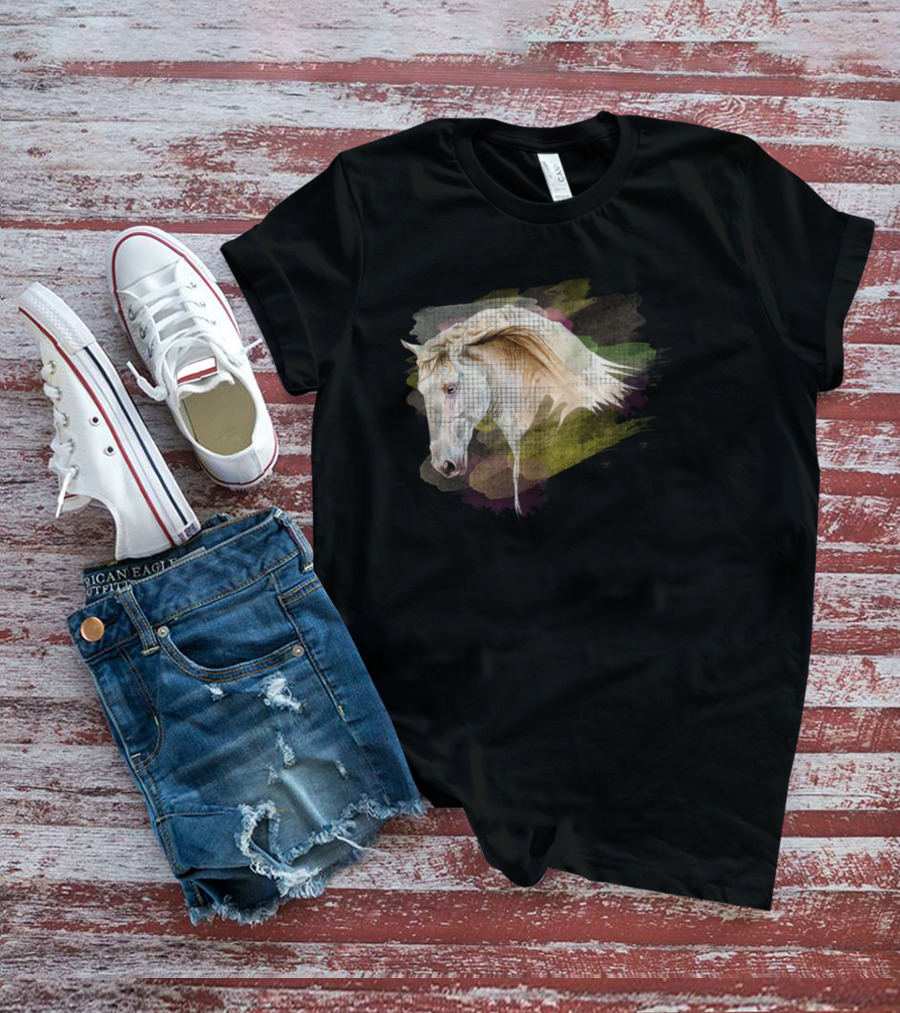 Dream Mysterious Horse Watercolor Head T-Shirt