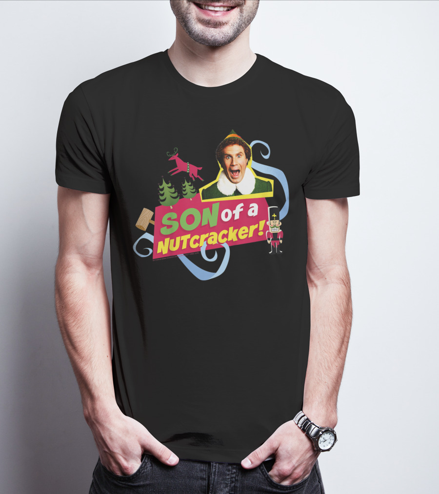 Son Of A Nutcracker Buddy Elf Iconic Quote Christmas T-Shirt