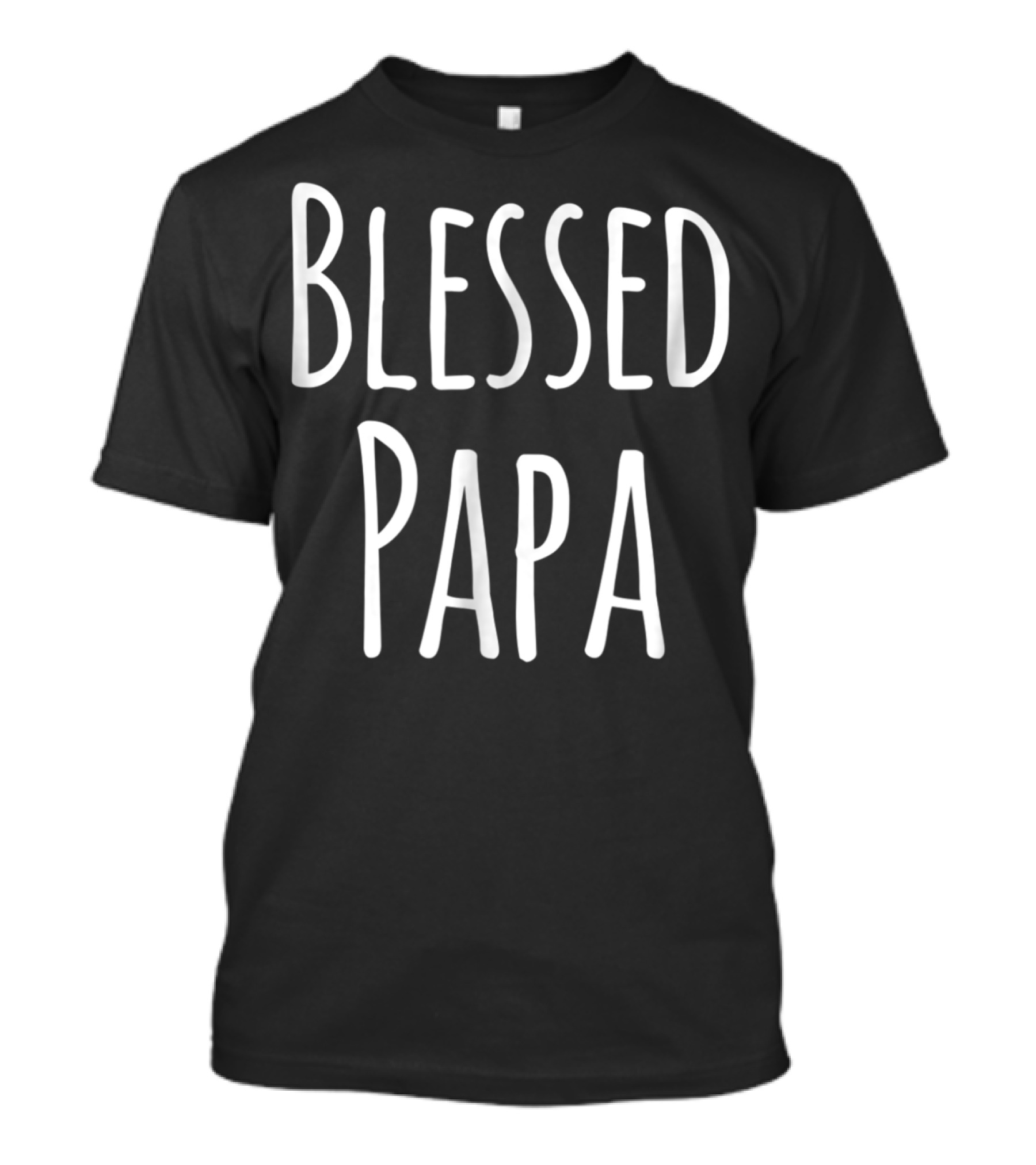 Mens Blessed Papa Christmas Family T-Shirt