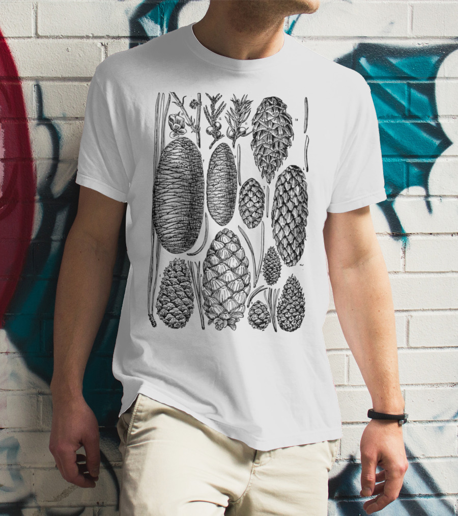 Pine Cone Vintage Botanical Nature T-Shirt