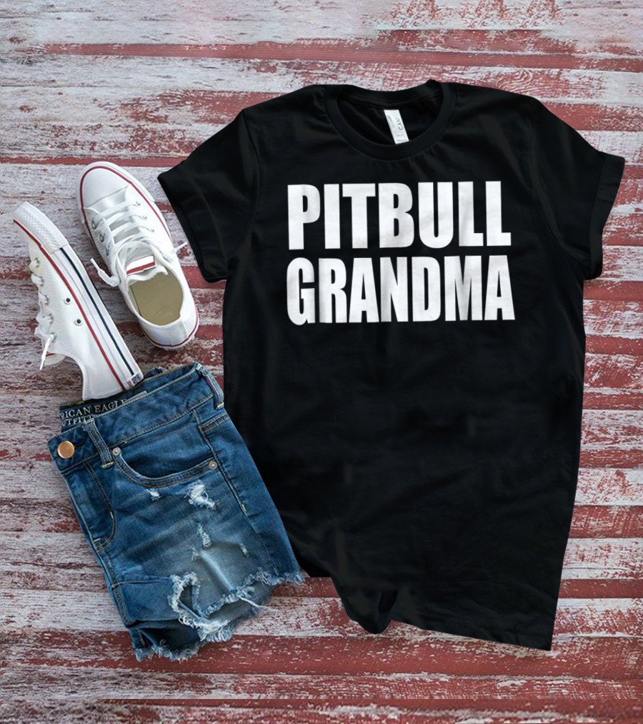 Proud Pitbull Grandma Fan Grandma T-Shirt