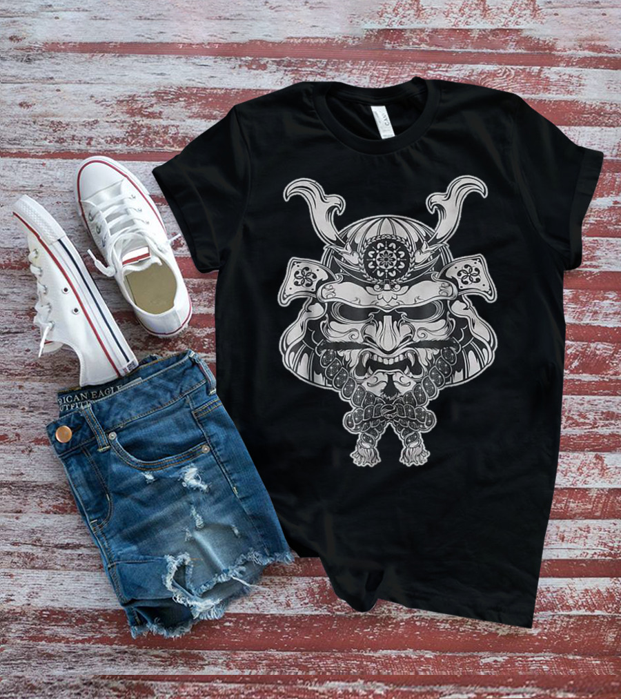 Samurai Warrior Original Japanese Mask T-Shirt