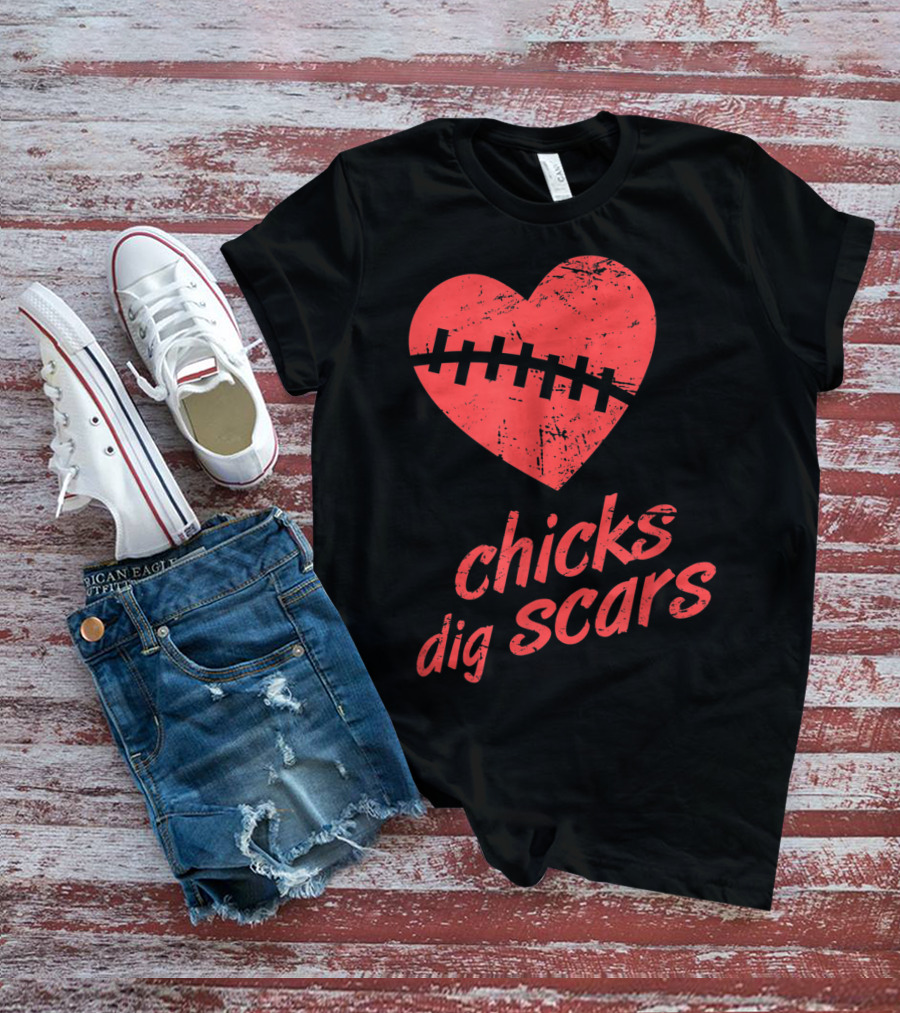 Chicks Dig Scars Heart Surgery Recovery Humor T-Shirt
