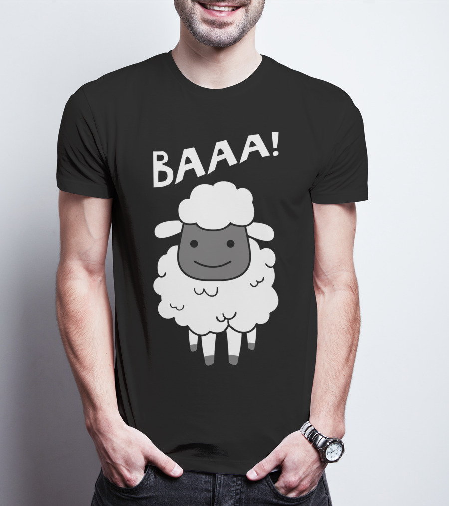 Baaa Sheep Sheep Lovers Animal Print Farm T-Shirt
