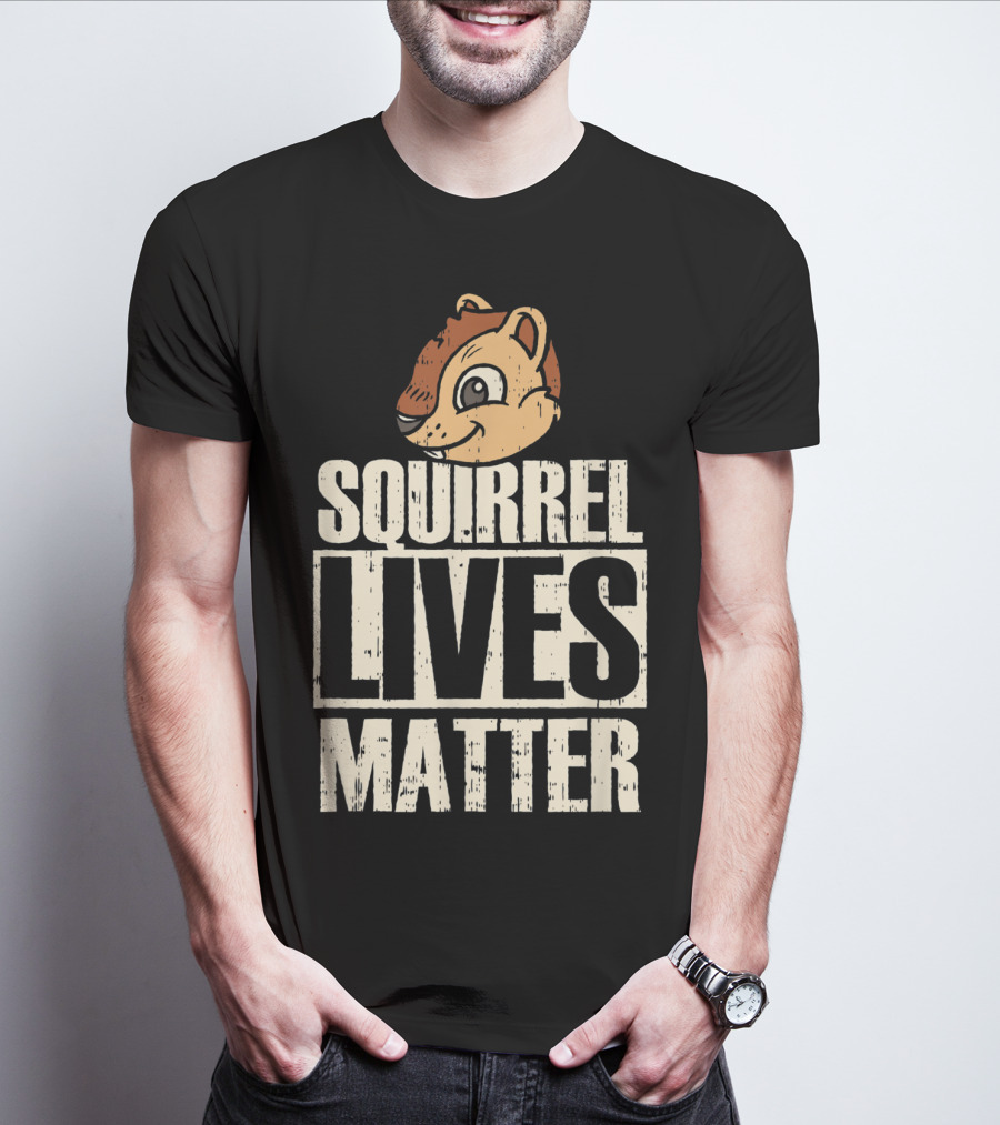 Squirrel Lives Matter Funny Squirrel Head T-Shirt