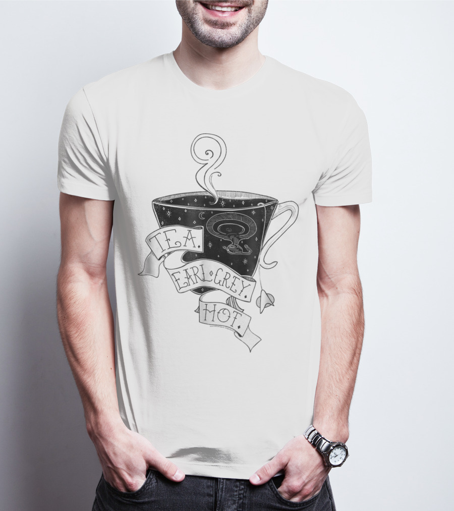 T.F.A. Earl Grey Hot Star Trek Next Generation Tea Cup T-Shirt