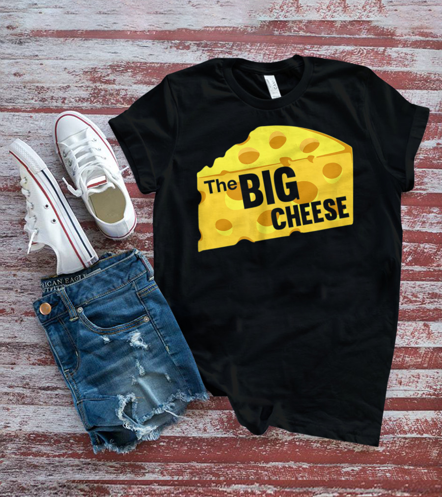 The Big Cheese Emphasizing A Large Yellow Wedge T-Shirt