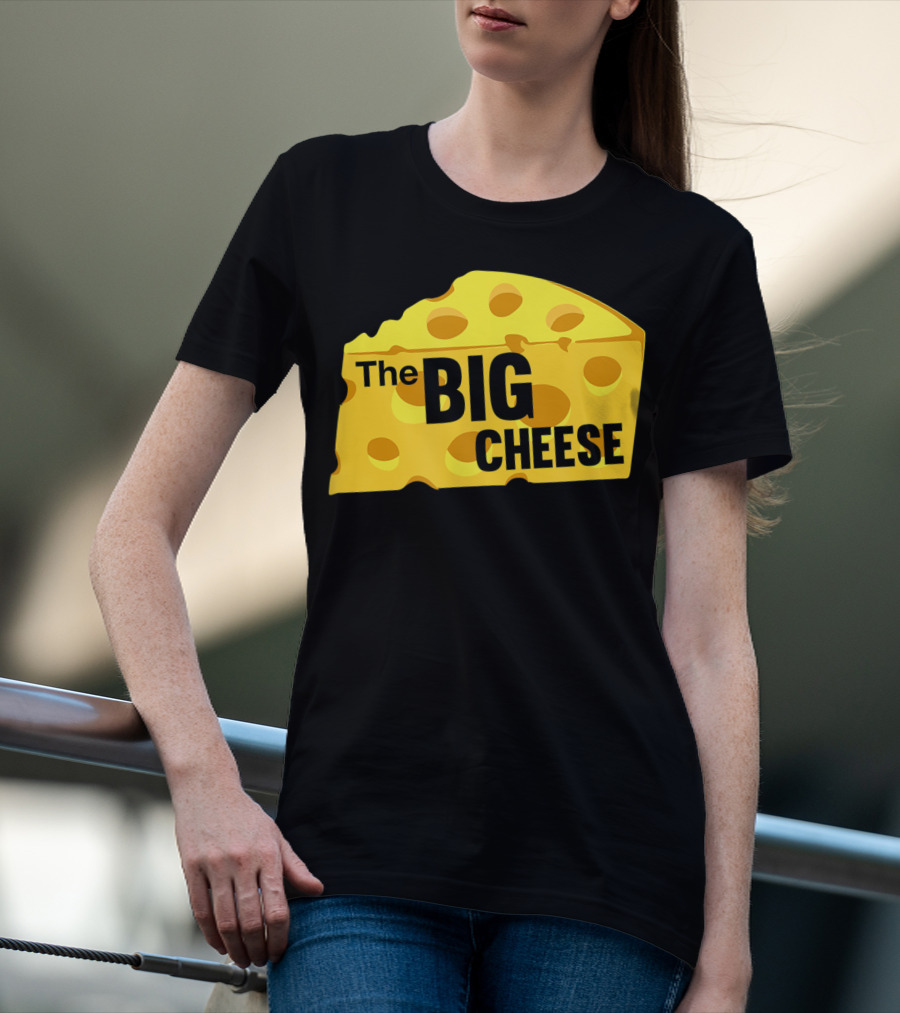 The Big Cheese Emphasizing A Large Yellow Wedge T-Shirt
