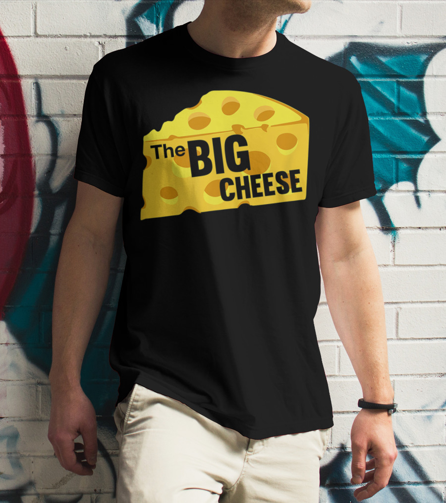 The Big Cheese Emphasizing A Large Yellow Wedge T-Shirt