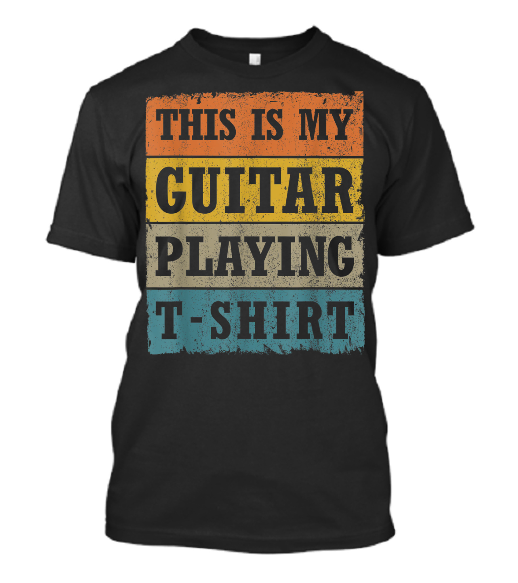 This Is My Guitar Playing T-Shirt Vintage Music T-Shirt