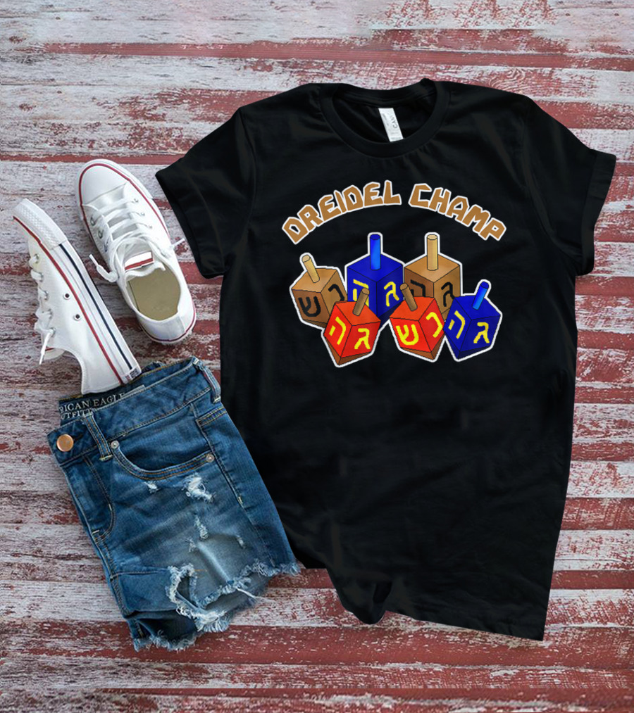 Dreidel Champ Hanukkah Day T-Shirt
