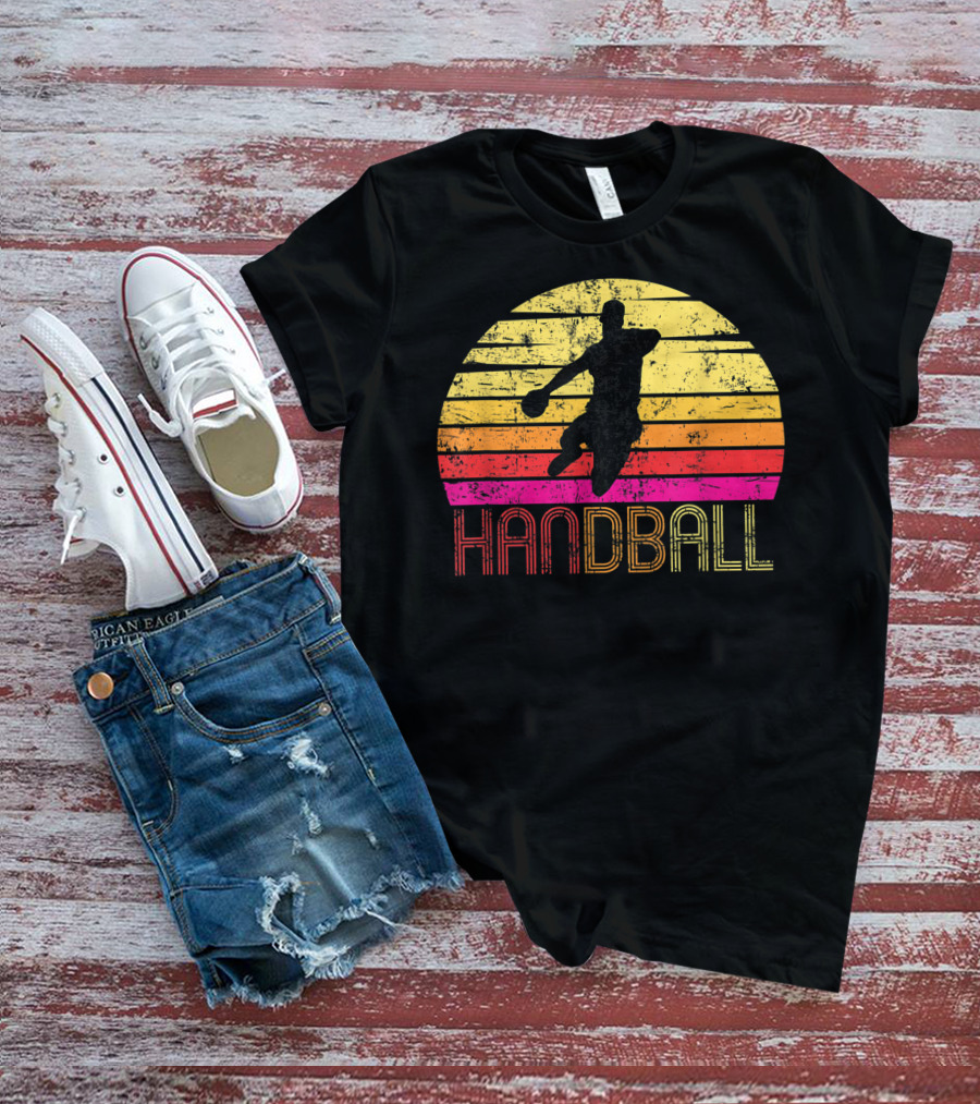 Vintage Handball Retro Sunset T-Shirt