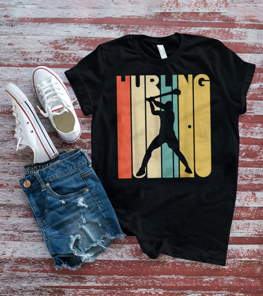 Hurling Vintage Style Retro T-Shirt