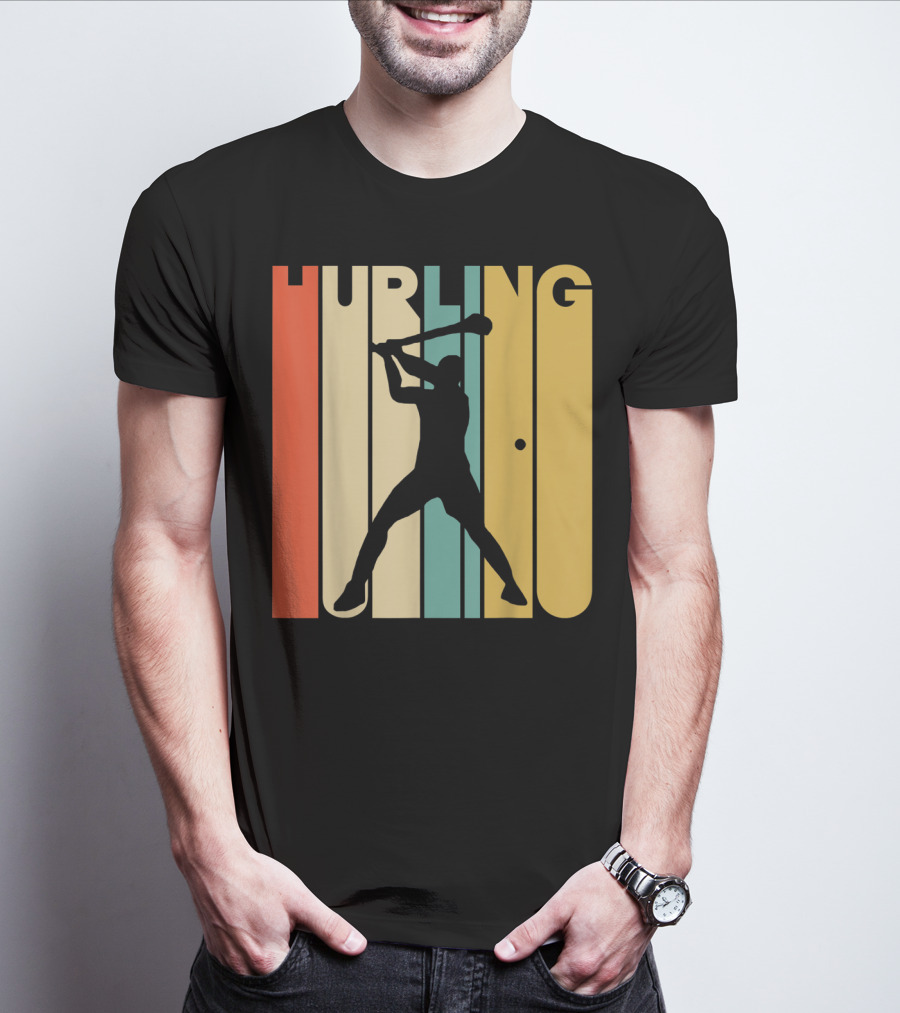 Hurling Vintage Style Retro T-Shirt