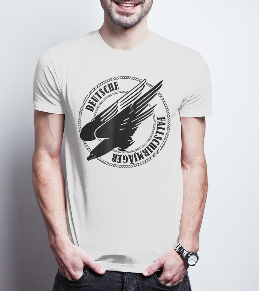 Deutsche Fallschirmjager Ww2 German Paratrooper Emblem T-Shirt