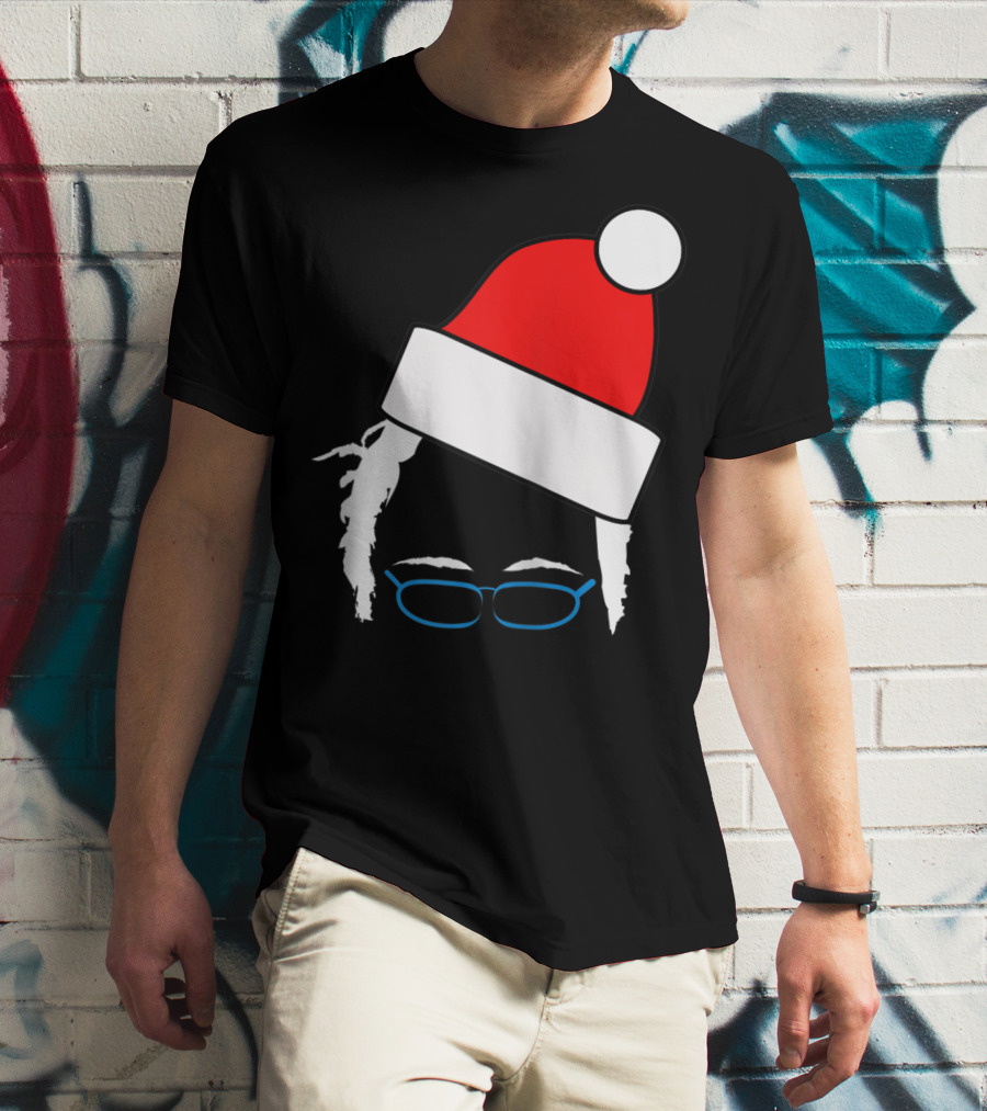 Bernie Sanders Santa Hat Christmas Holiday T-Shirt