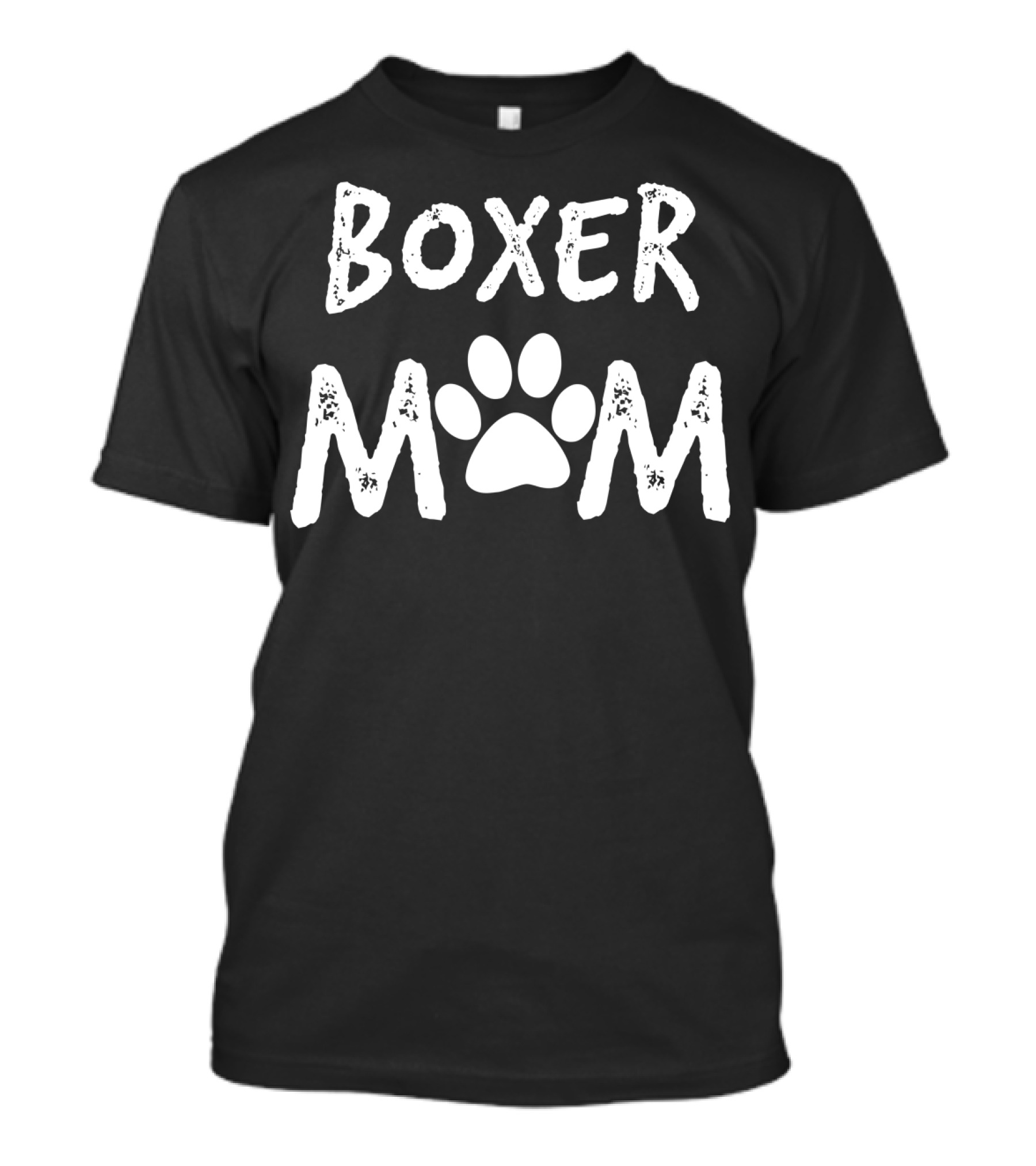 Boxer Mom Paw Prints T-Shirt