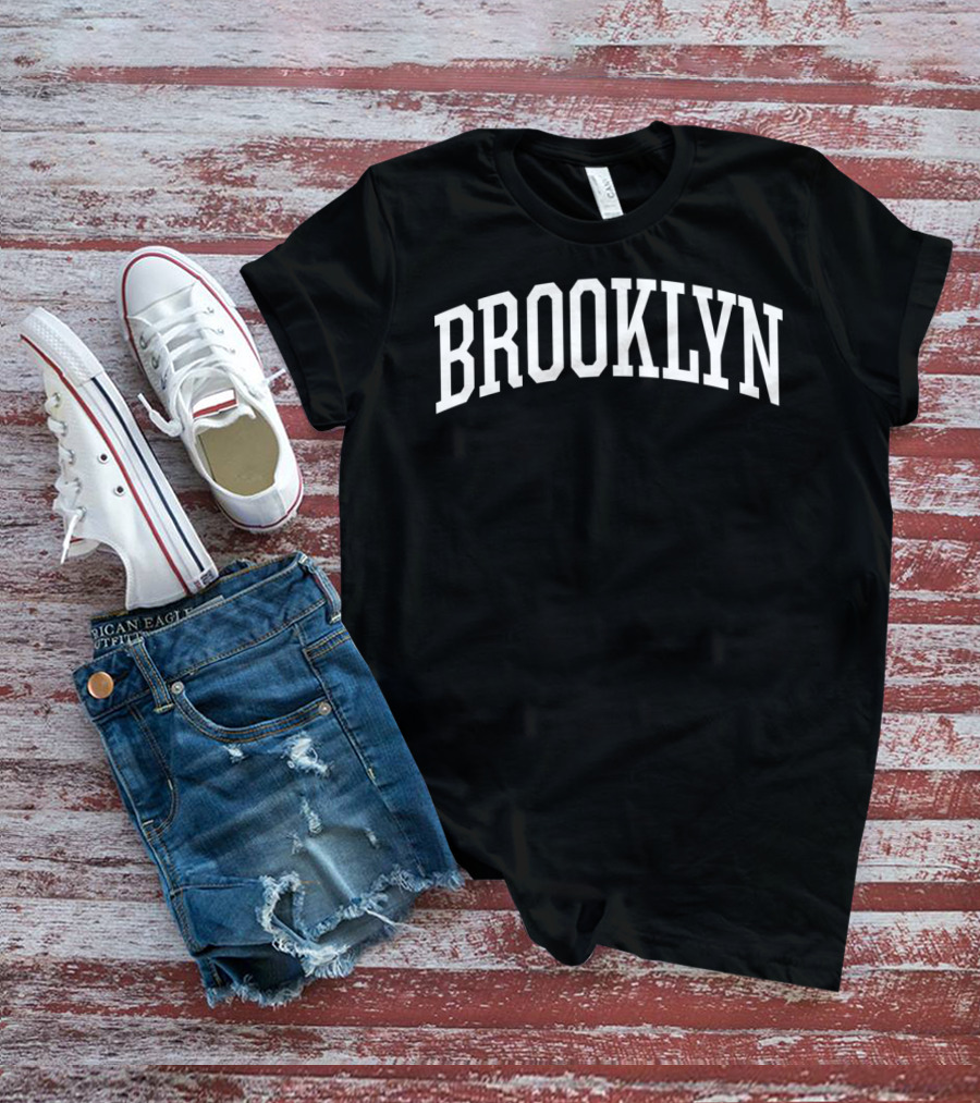Brooklyn New York City NYC Arch Text T-Shirt