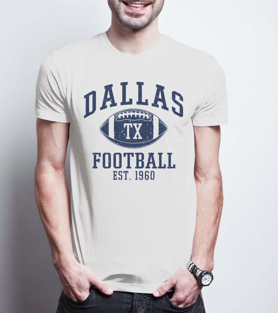 Dallas TX Football Est. 1960 Vintage T-Shirt