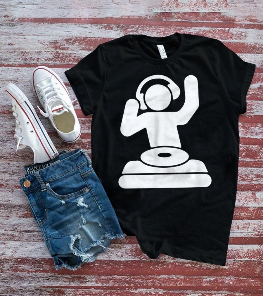 Dj Vinyl Turntable Music Mixer Headphones T-Shirt