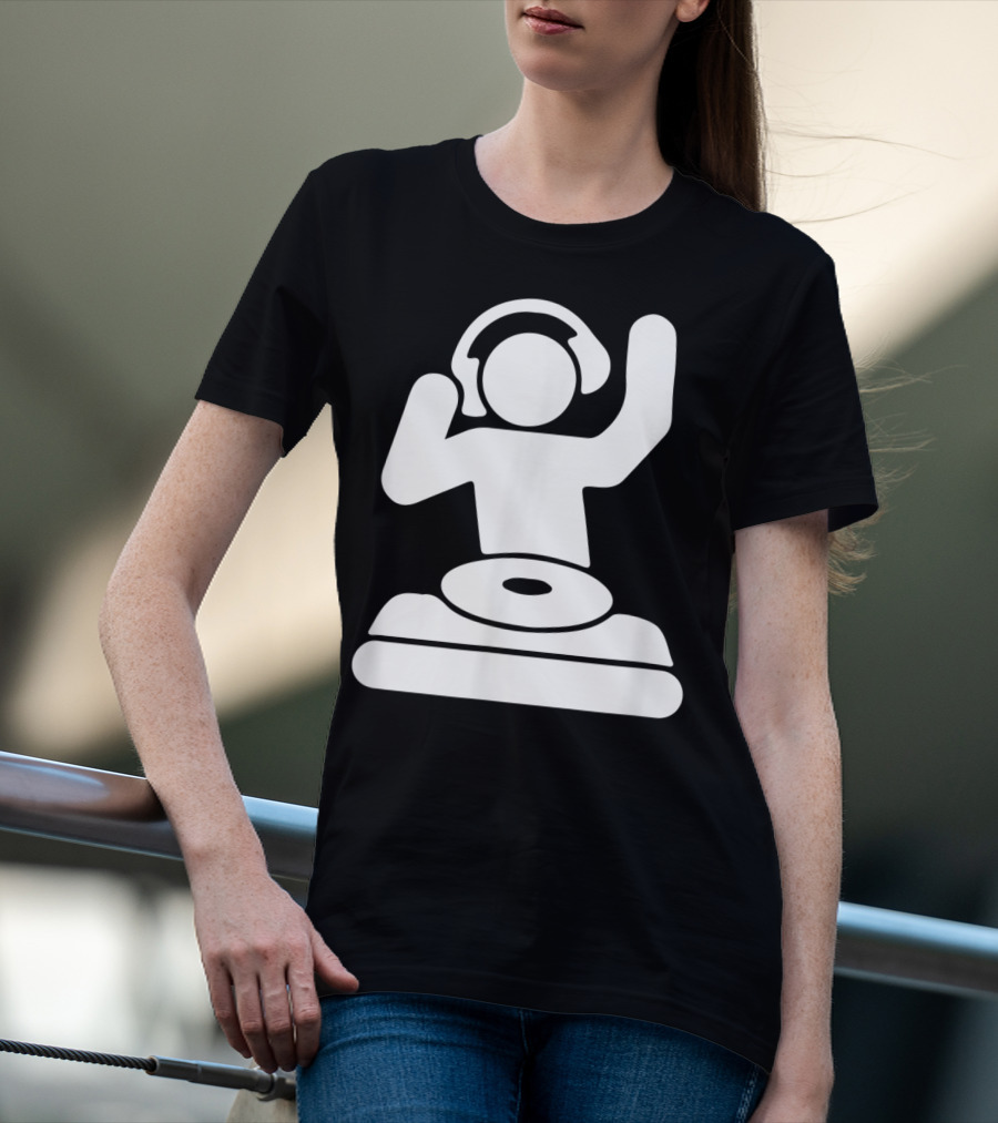 Dj Vinyl Turntable Music Mixer Headphones T-Shirt